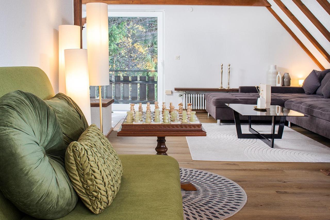 Blackncozy - Grosszuegiges Designappartement Mit Boxspringbetten Und Heimkino Appartement